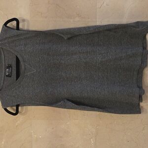 WOMEN'S NATION JEN MENCHACHA  For INTERMIX GREY SLEEVELESS T SHIRT TANK Sz L $90